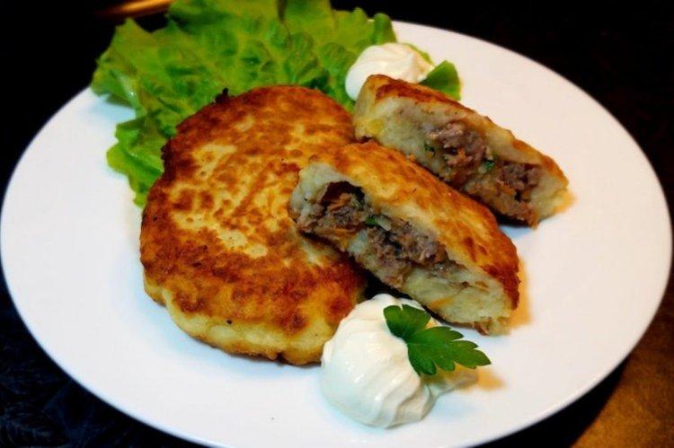 Kartoffel-Zrazy mit Hackfleisch