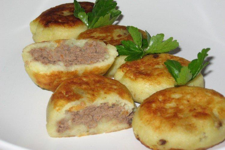 Kartoffel-Zrazy mit Leber