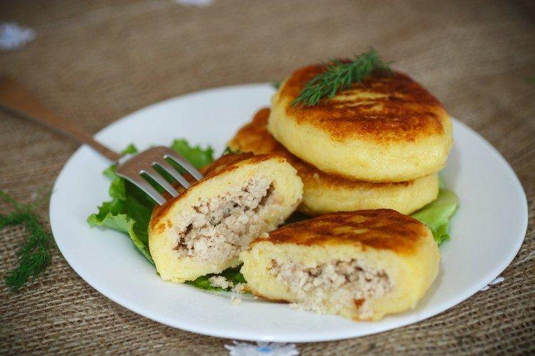 Kartoffel-Zrazy mit Fisch
