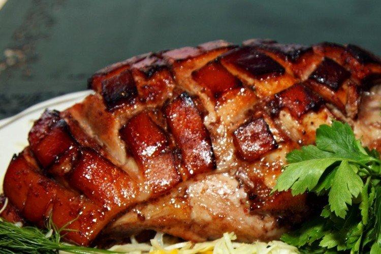 Pork Ham in Red Wine