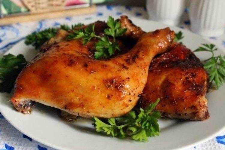 Hähnchenschenkel im Bratschlauch