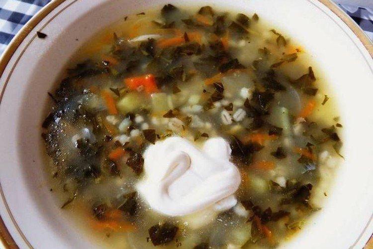 Sauerampfersuppe mit Graupen