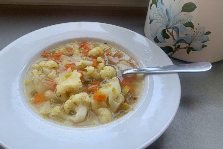 Mung Bean and Cauliflower Soup