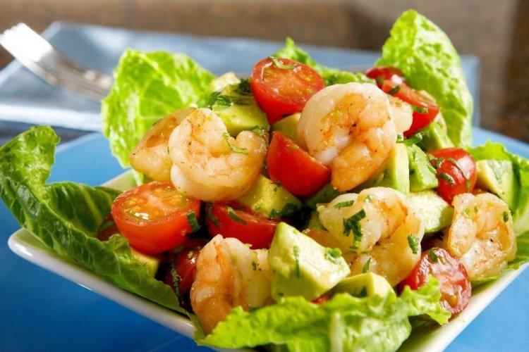 Garnelen-Avocado-Salat