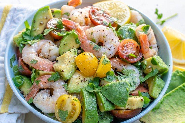 Avocado-Meeresfrüchte-Salat