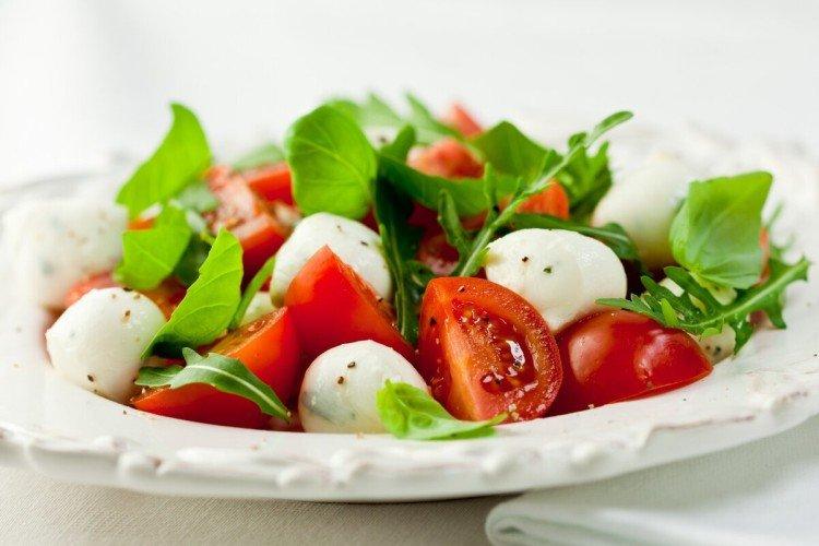 Ensalada de tomate y mozzarella