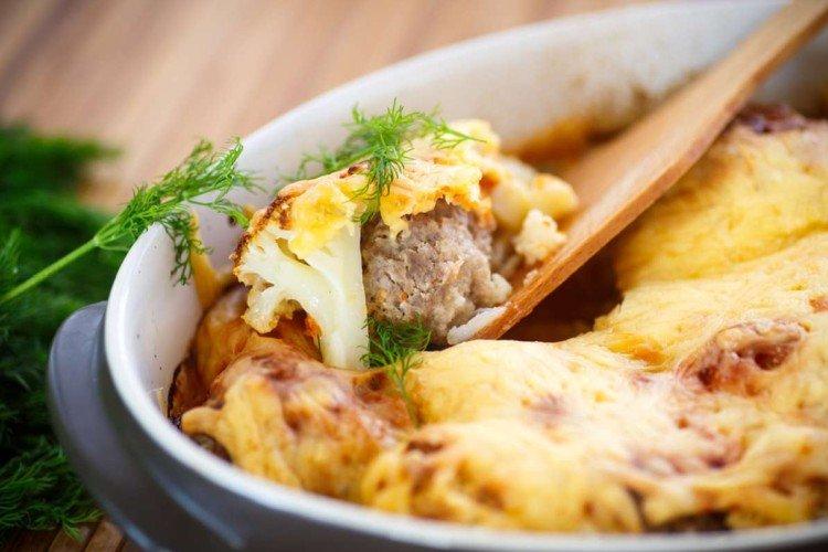 Blumenkohl mit Hackfleisch