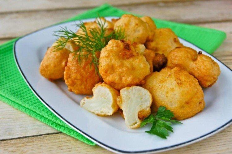Blumenkohl in Maispanade