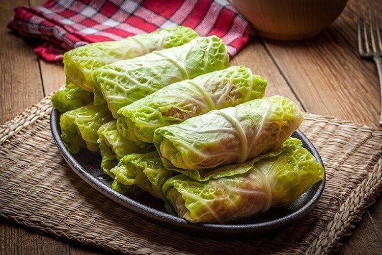 Cabbage Rolls with Napa Cabbage