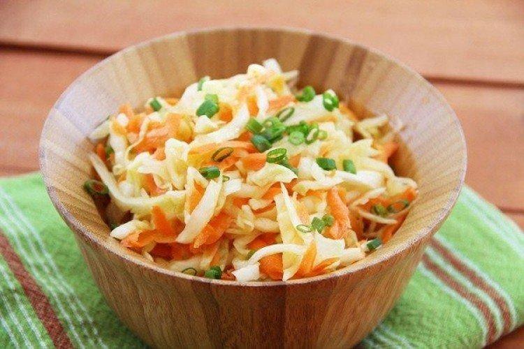 Diet Salad with Apple and Napa Cabbage