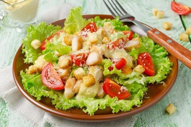 Caesar Salad with Napa Cabbage