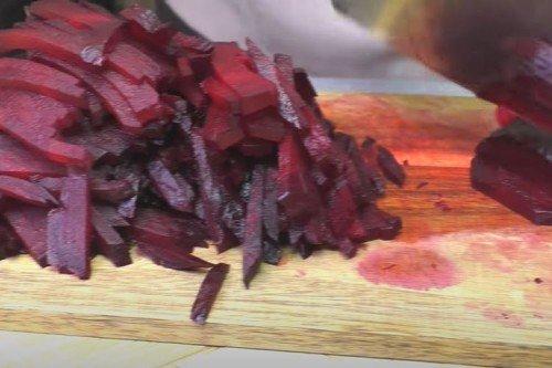Borsch con chucrut según GOST
