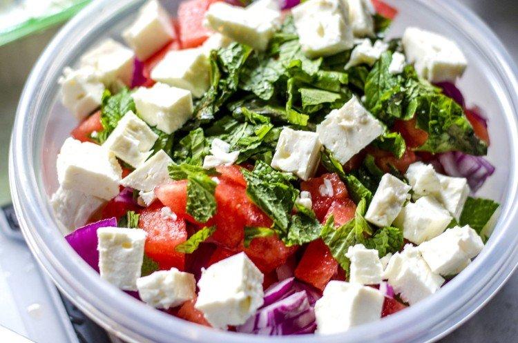 Meat and Feta Salad