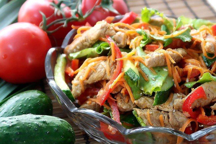Meat Salad with Vegetables