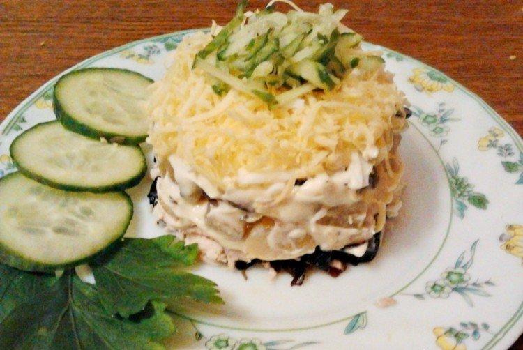 Meat Salad with Pineapple