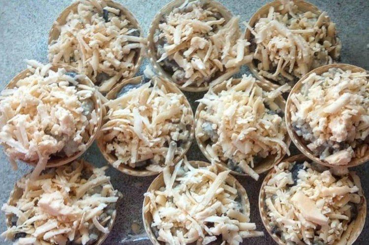 Relleno de carne picada y champiñones