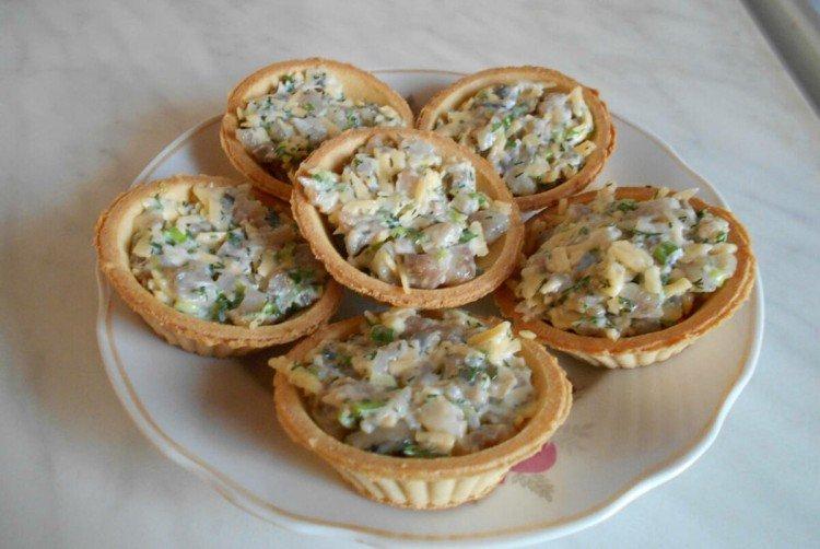 Relleno de arenque para tartaletas