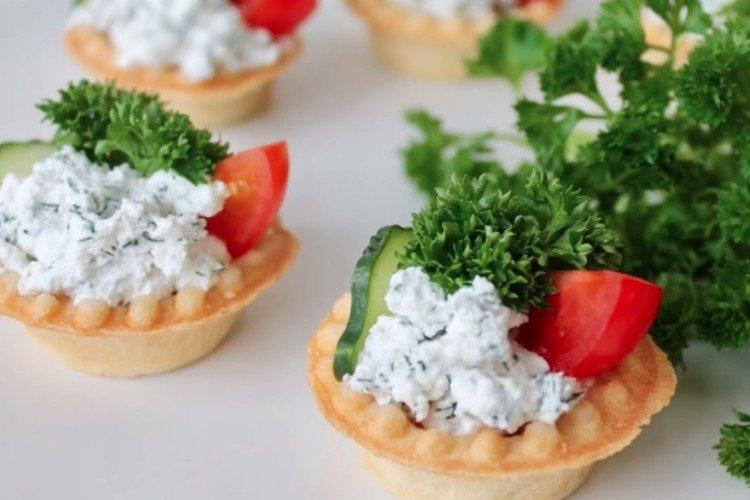 Relleno de cherry, pepino y feta