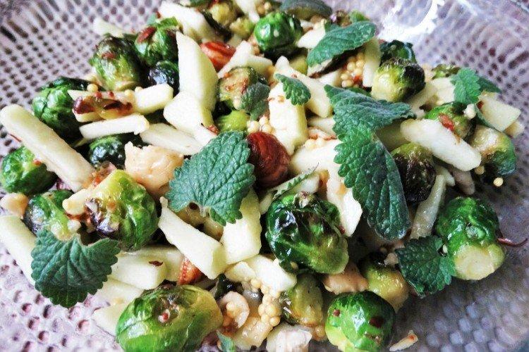 Warm Brussels Sprouts Salad