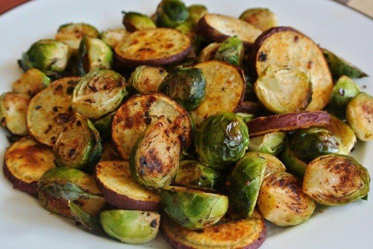 Potatoes with Brussels Sprouts