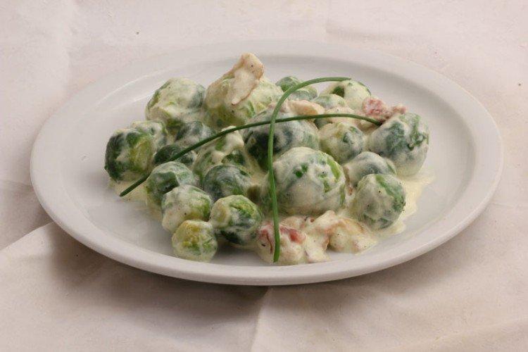 Brussels Sprouts in Sour Cream