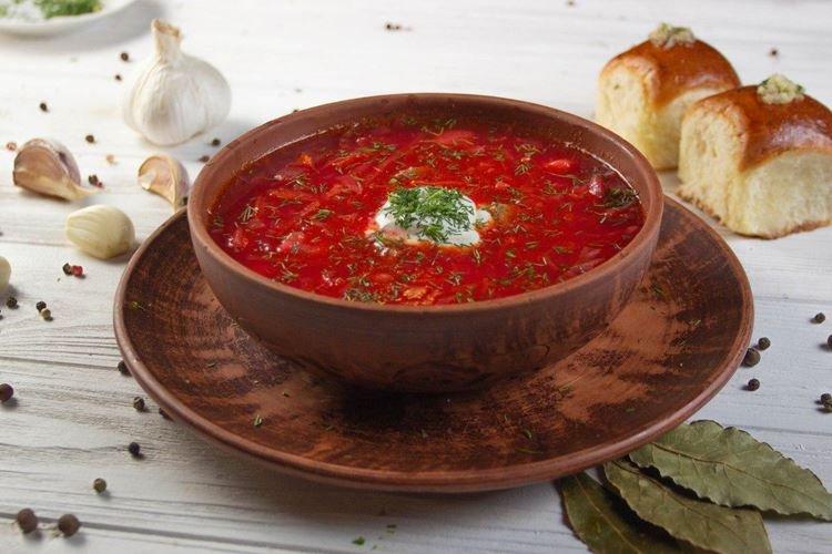 Ukrainian Borsch with Mushrooms