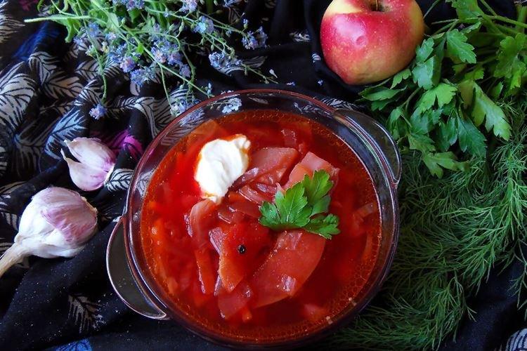Ukrainian Borsch with Pork Ribs