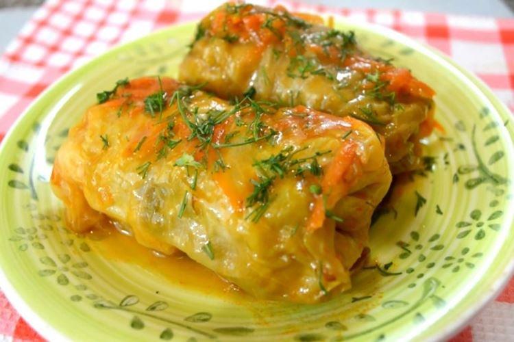 Napa Cabbage Rolls with Mushrooms