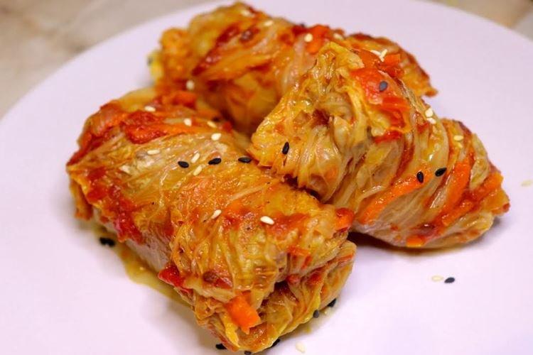 Napa Cabbage Rolls with Buckwheat