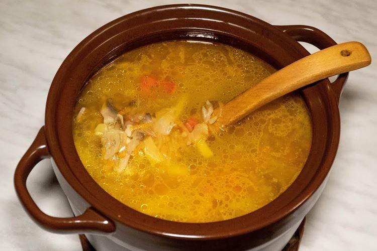 Shchi de chucrut con arroz
