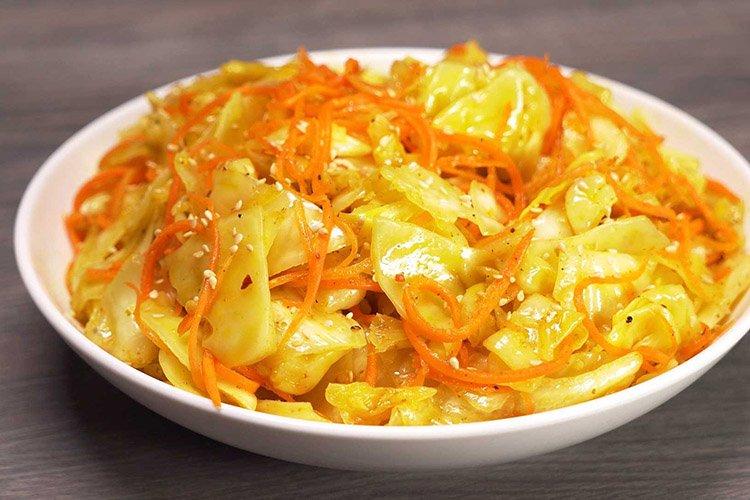 Marinated Korean Cabbage with Carrots