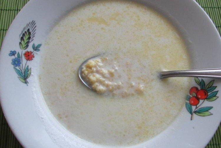 Sopa de leche con mijo