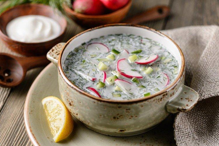 Okroshka con kéfir