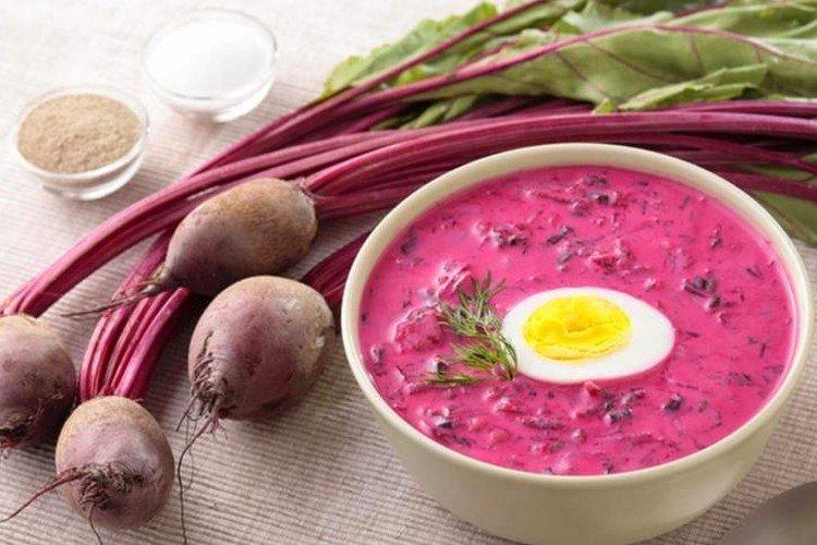 Okroshka con remolacha