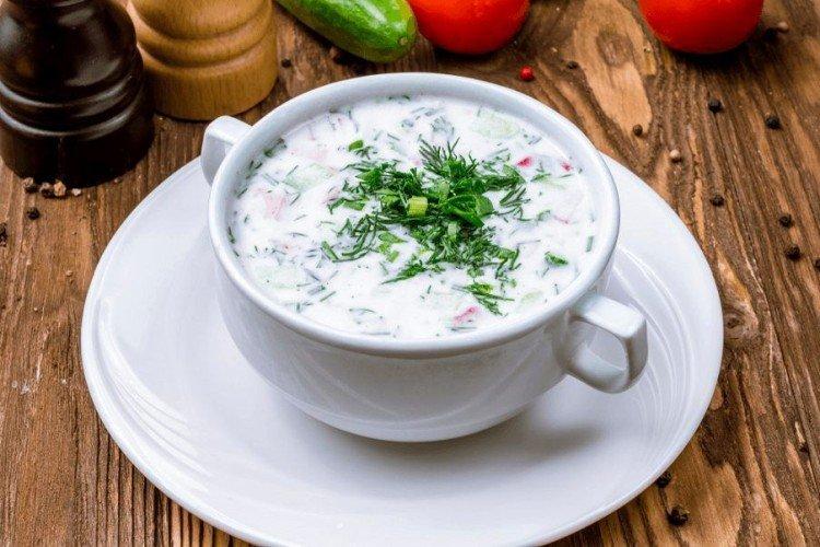 Okroshka con rábano negro