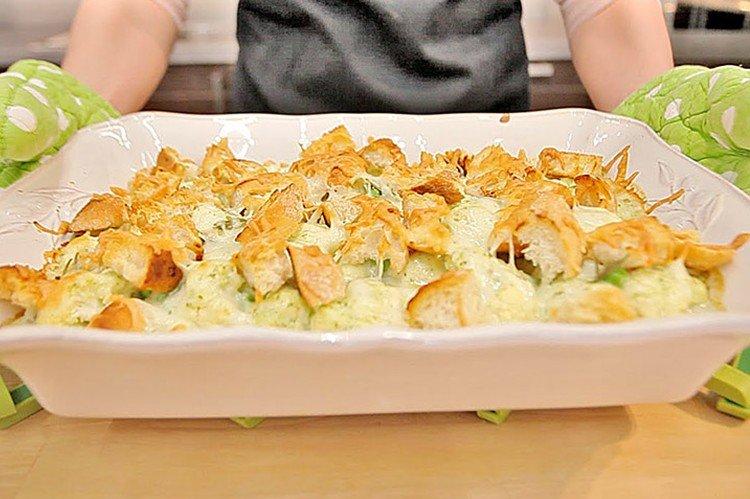 Blumenkohl mit Eiern und Milch