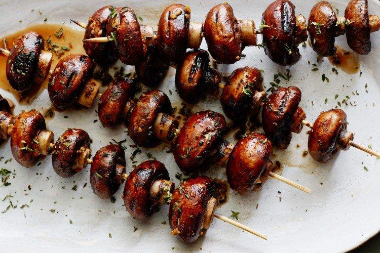 Grilled Mushrooms in Soy Sauce