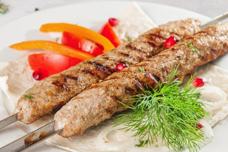 Lamb Lyulya-Kebab on the Grill