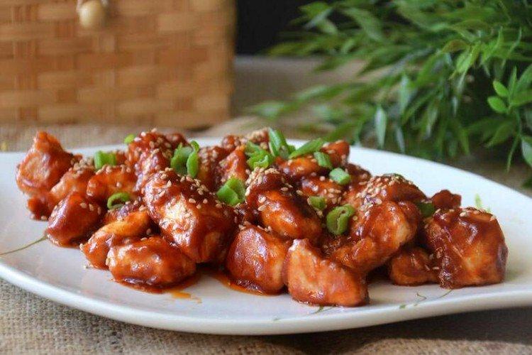Pollo agridulce