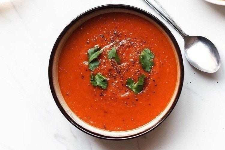 Crema de tomate vegetariana
