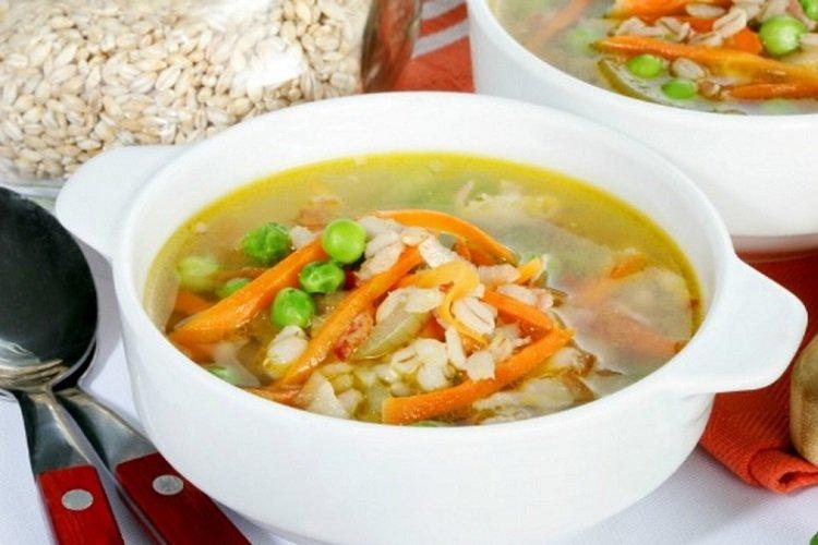 Sopa de verduras con cebada perlada