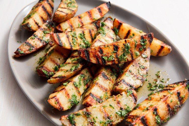 Patatas en adobo de mostaza y miel