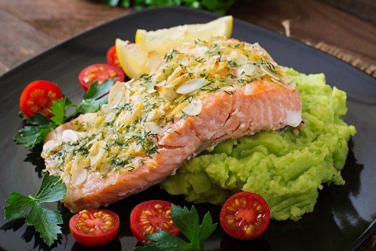 Filetes de trucha con queso