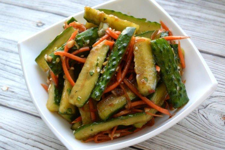 Korean Cucumbers with Carrots