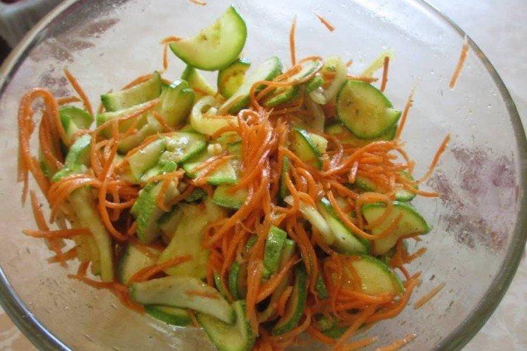 Korean Cucumbers with Zucchini