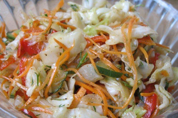 Korean Cucumbers with Cabbage
