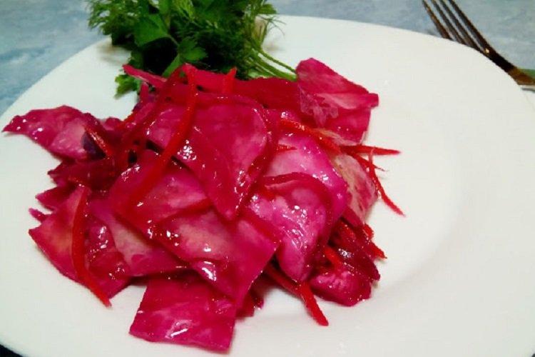 Korean Cabbage with Beets