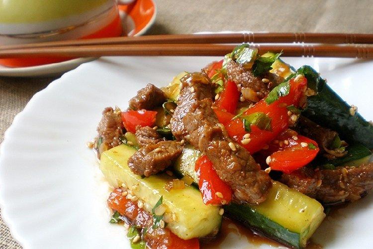 Korean Beef and Vegetable Salad