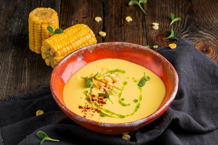 Maiscremesuppe ohne Kartoffeln