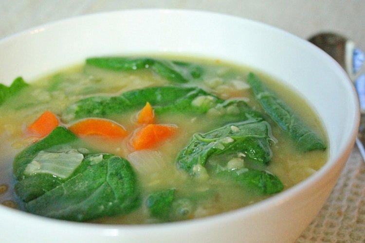 Frozen Spinach Soup